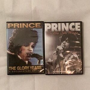 Prince Documentary DVD Set. Prince the glory years and Prince In his own words.